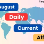 16 August Daily Current Affairs