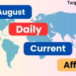 20 August Daily Current Affairs in Hindi and English